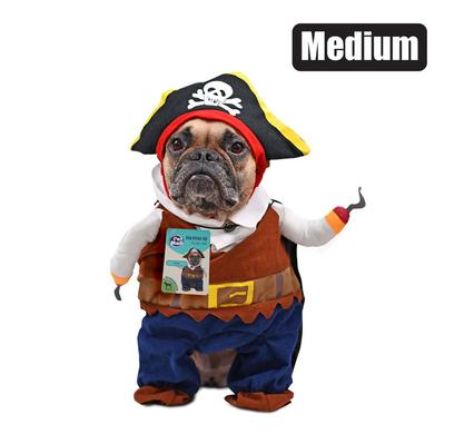 PET DOG NOVELTY CLOTHING PIRATE-MEDIUM
