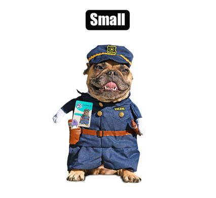 PET DOG NOVELTY CLOTHING POLICE-SMALL