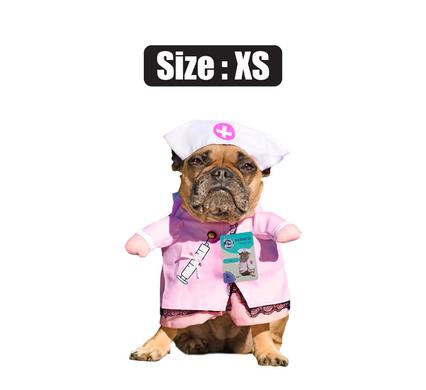 PET DOG NOVELTY CLOTHING NURSE-XS