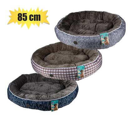 PET BED ROUND 85cm ASSORTED DESIGNS
