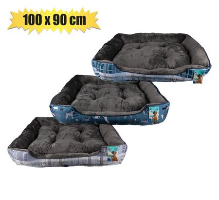 PET BED RECTANGLE 100x90cm ASSTD DESIGNS