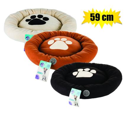 PET BED FLEECE ROUND 59cm DIAMETER