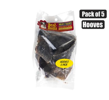 PET DOG CHEW COW HOOVES PACK-5