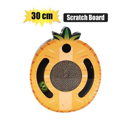 PET CAT SCRATCH PAD C/BOARD + BALL 30cm