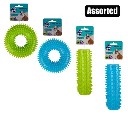 PET DOG TOY RING/STICK TPR SPIKED