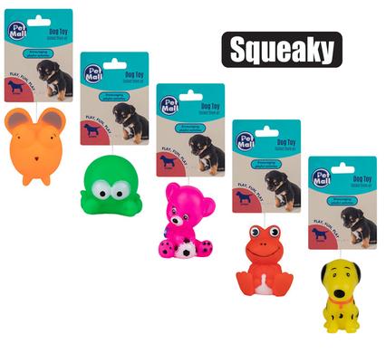 PET TOY PUPPY CHEWS PVC ASSORTED