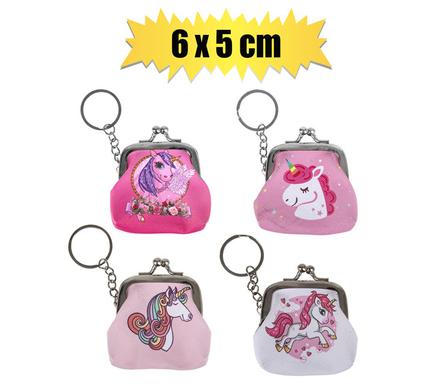 COIN PURSE UNICORN 6X 5cm ASSTD