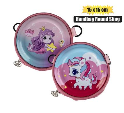 HANDBAG ROUND SLING MERMAID 15x5cm