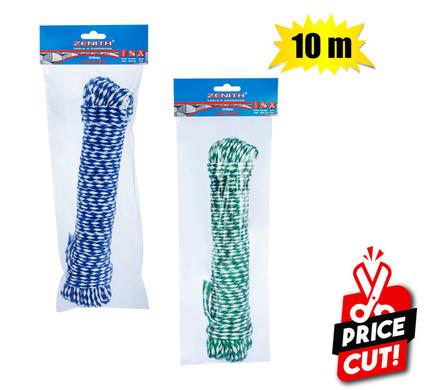 SKI-ROPE 10mm x 10m-HANK 2-COLOR  ZENITH