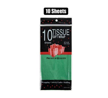 PAPER TISSUE 50X66cm 10XSHTS GREEN