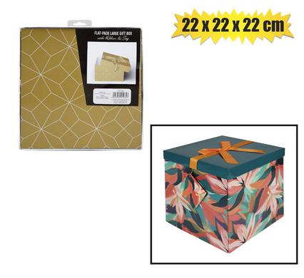 GIFTBOX FLAT PACK 22x22x22cm FEMALE/GEN