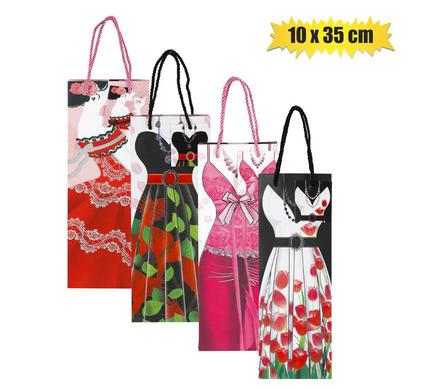 GIFT-BAG DESIGNER WINE 10x35cm