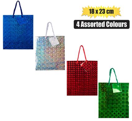 GIFT-BAG HOLOGRAM MED 18x23cm GLOSS