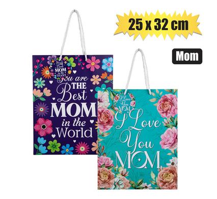 GIFT-BAG DESIGNER LRG 25x32cm MOM