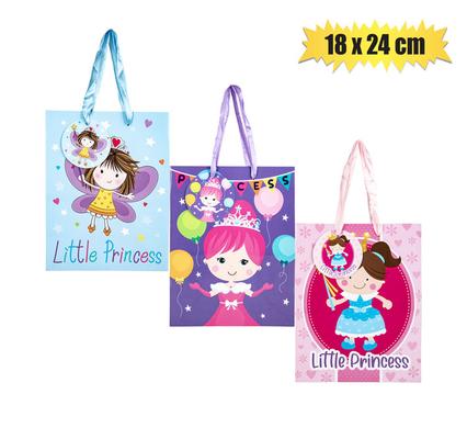GIFT-BAG DESIGNER MED 18x24cm PRINCESS