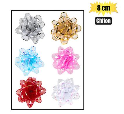 GIFT-BOW CHIFON FINISH 8cm