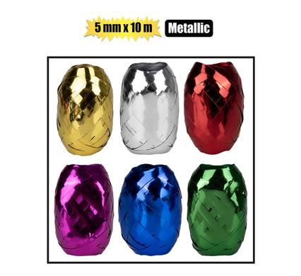 GIFT RIBBON METALLIC 5mmx10m