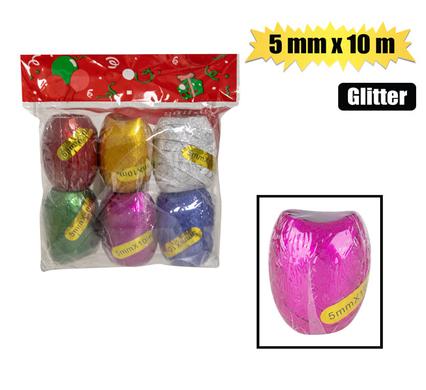 GIFT RIBBON GLITTER 5mmx10m