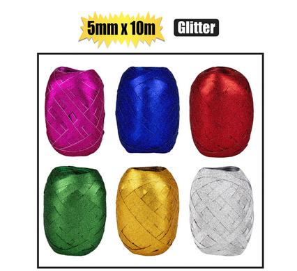 GIFT RIBBON GLITTER 5mmx10m