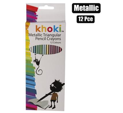 ART+CRAFT PENCIL CRAYON TRIANGLE MET 12