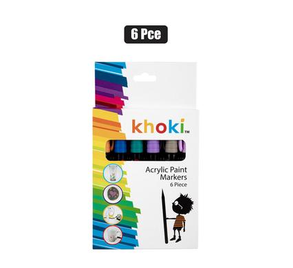 ART+CRAFT ACRYLIC PAINT MARKERS 6 PIECE