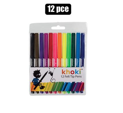 ART+CRAFT FELT-TIP PENS  12PCE