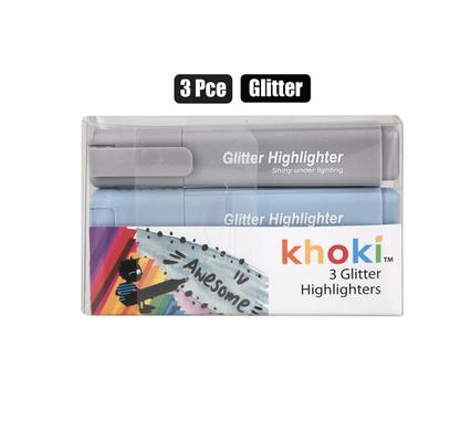 ART+CRAFT GLITTER HIGHLIGHTER 3PC