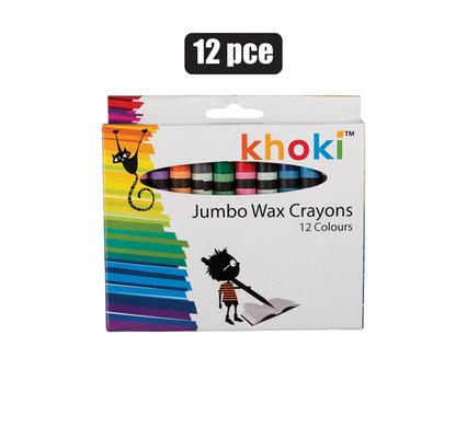 ART+CRAFT CRAYONS WAX JUMBO  12PCE