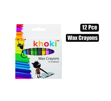 ART+CRAFT CRAYONS WAX REGULAR  12PCE