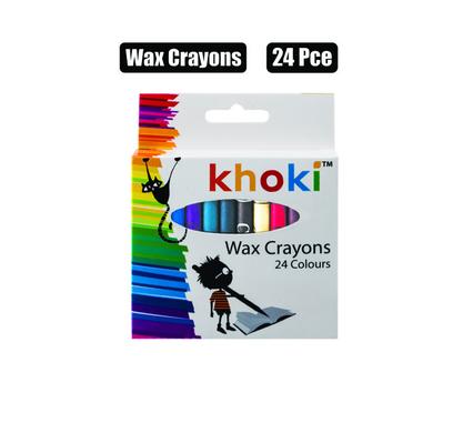 ART+CRAFT CRAYONS WAX REGULAR 24PCE