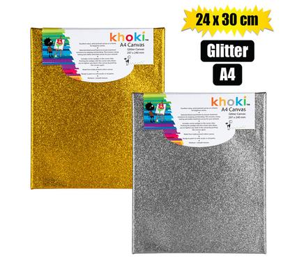 ART+CRAFT CANVAS W/MOUNT GLITTER 24x30cm