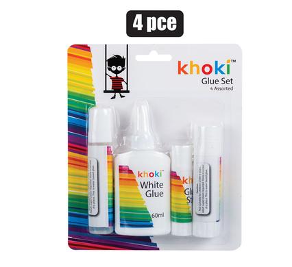 ART+CRAFT GLUE 4PC ASSORTED