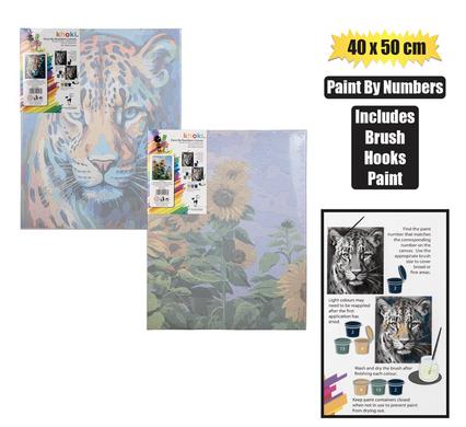 ART+CRAFT PAINT-BY-NUMBER CANVAS 40X50cm