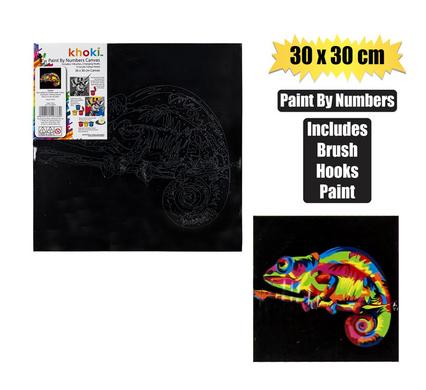 ART+CRAFT PAINT-BY-NUMBER BLACK 30x30cm