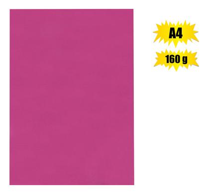 ART+CRAFT BOARD A4 160g SHEET PINK BR