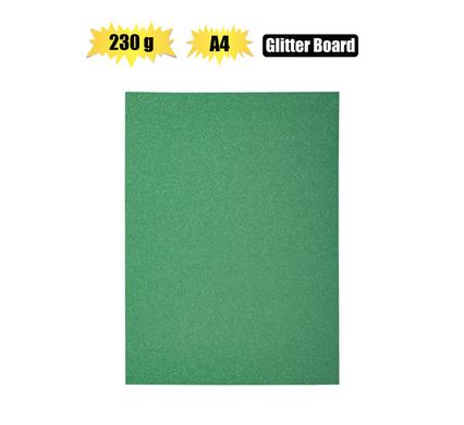 ART+CRAFT A4 GLITTER BOARD 230GSM GRN L