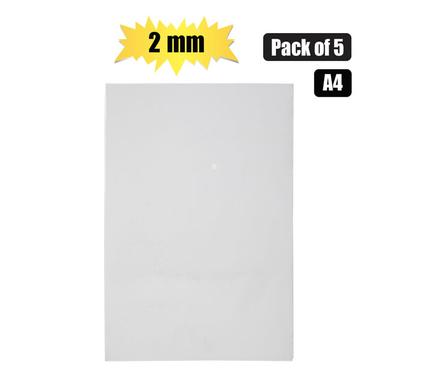ART+CRAFT A4 PROJECT BOARD 2mm WHITE