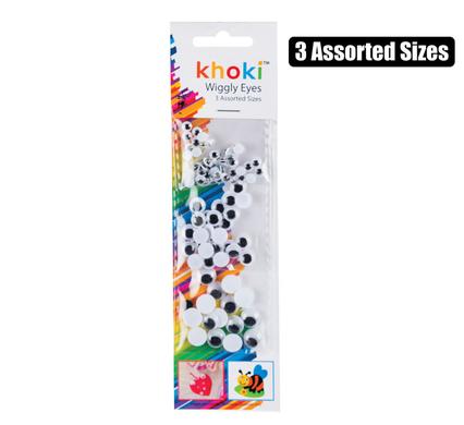 ART+CRAFT WIGGLY EYES 3 ASSTD  SIZES