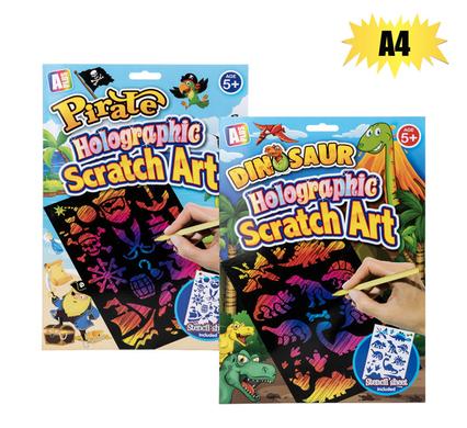 ART+CRAFT SCRATCH HOLOGRAPHIC ASSTD