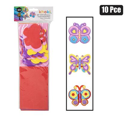 ART+CRAFT FOAM BUTTERFLIES 10PC