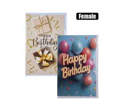 CARD & ENVELOPE BIRTHDAY - FEMALE (4)
