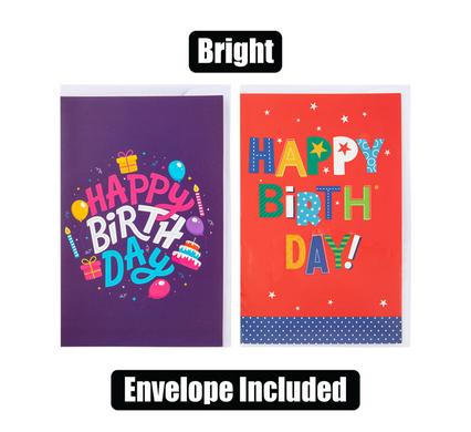 CARD & ENVELOPE BIRTHDAY - BRIGHTS (2)