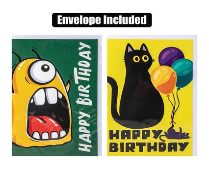 CARD & ENVELOPE BIRTHDAY - FUNNY (2)