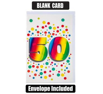 CARD & ENVELOPE MILESTONE (50)