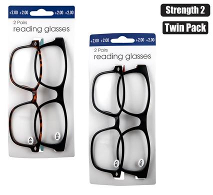 READING GLASS TWIN PACKS     STRNGTH:2
