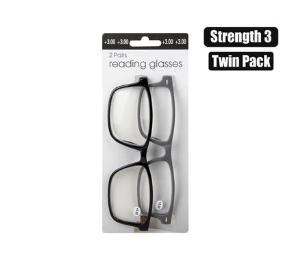 READING GLASS TWIN PACKS     STRNGTH:3