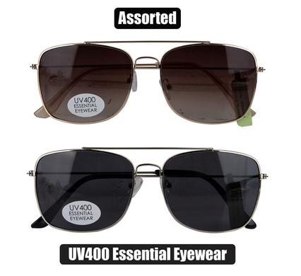 SUNGLASS ESS/MENS SQUARED METAL