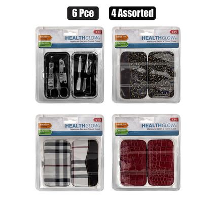 NAIL MANICURE SET 6PCE IN CLIP CASE