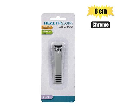 NAIL CLIPPER CHROME 8cm FOOT      H/GLOW