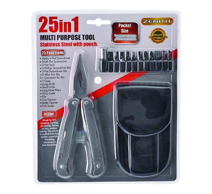 P/TOOL 25-IN-1 S/S-BITS    W/POUCH